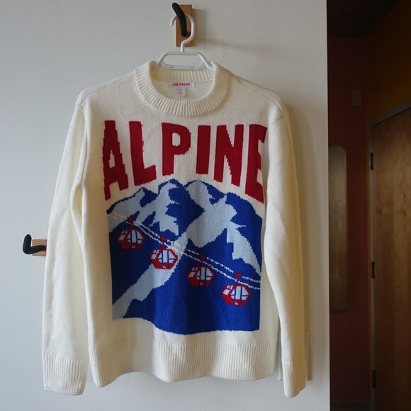 Joe Fresh Alpine gondola après ski sweater S SM Small - Picture 12 of 12